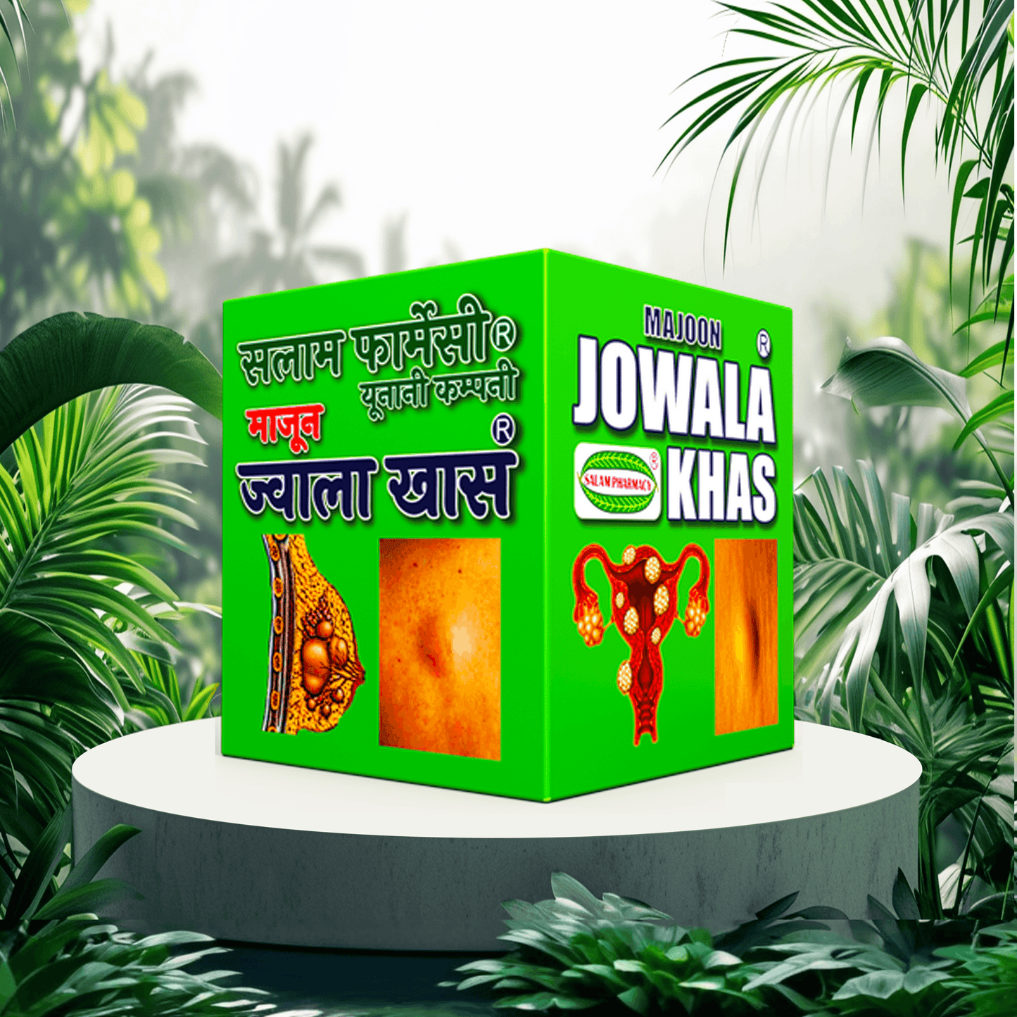 Jowala Khas 300gm Majoon - A powerful herbal remedy to dissolve lumps, cysts, and tumors, stimulate cell regeneration, and restore youthfulness by enhancing warmth in Luaabi organs and relieving stiffness in nerves and membranes. - Salam Pharmacy