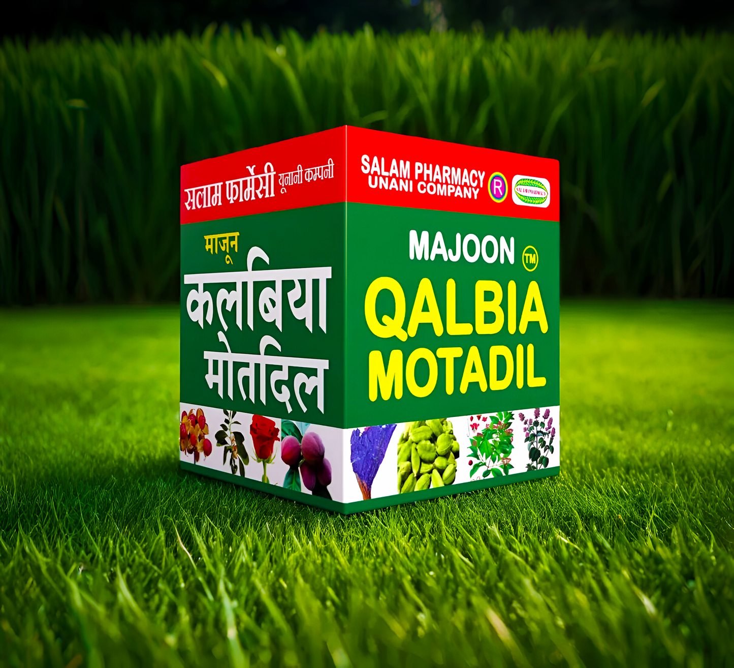 Qalbia Motadil 300gm Majoon | By activating the nerves and veins present in the Heart, Brain, Muscles and other parts of the body, Helps eliminate many types of heart and lung diseases - Salam Pharmacy